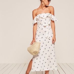 Reformation Madrid Midi Dress in Hawaii S